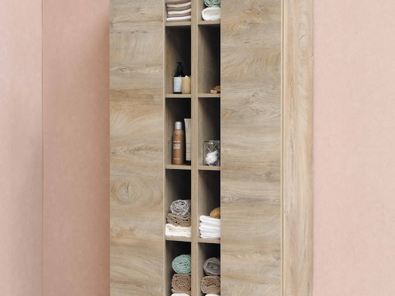 Étagère murale bois et métal